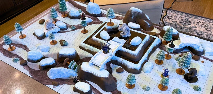 Winter Scene Painted DCD Terrain
