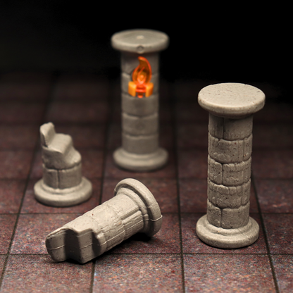 Stone Pillars and Torches Kit