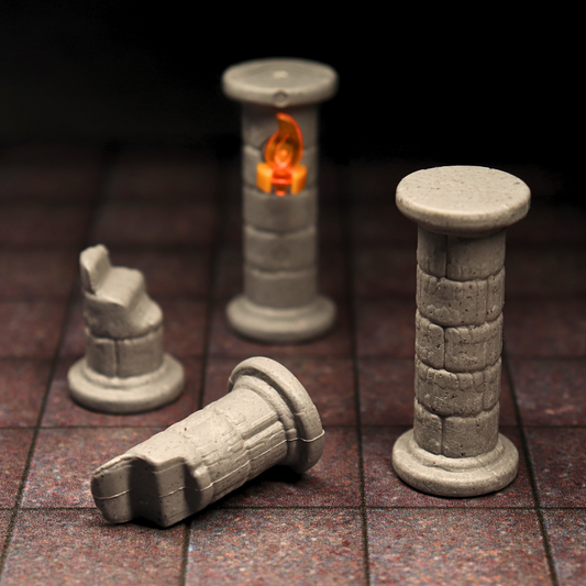 Stone Pillars and Torches Kit