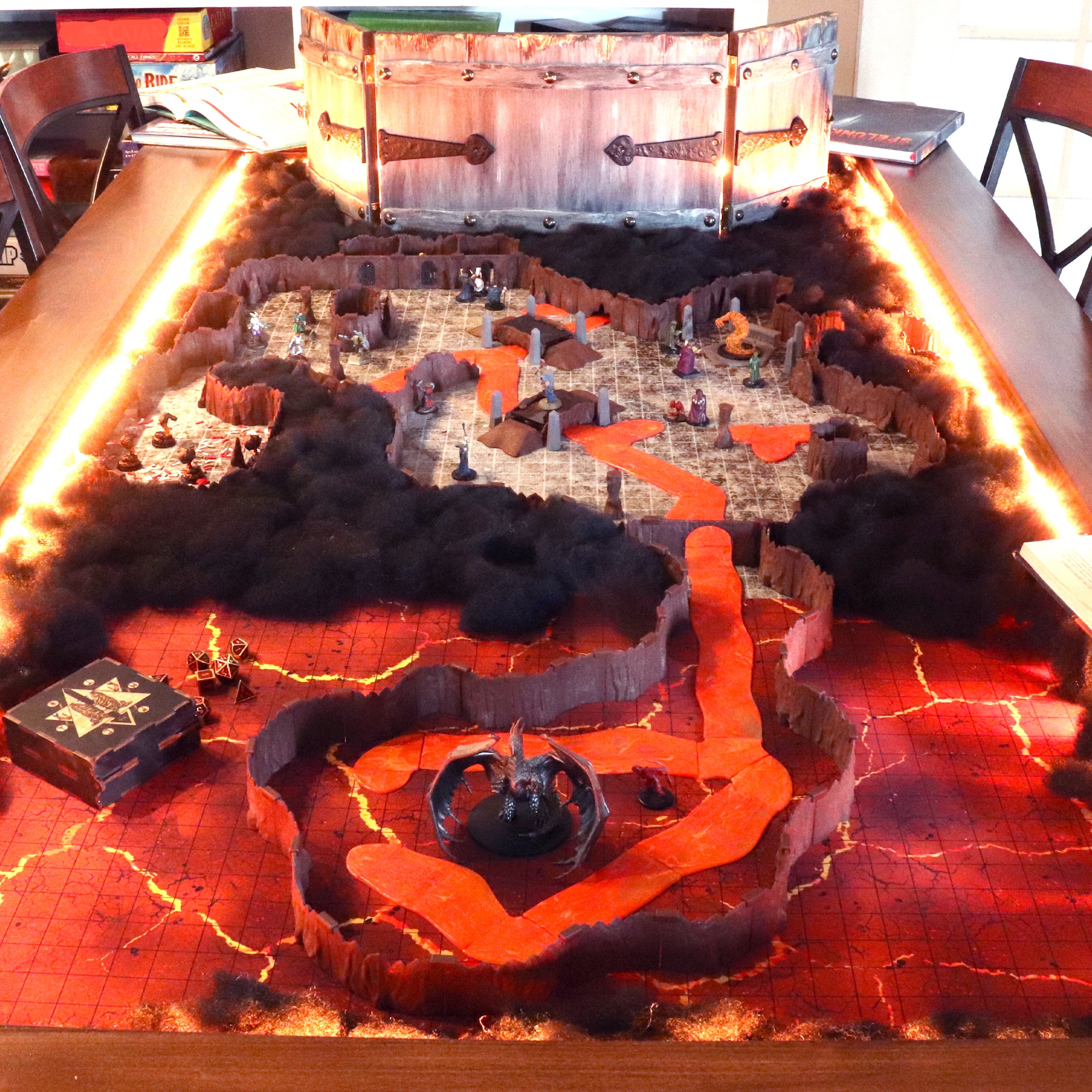 Lava Rivers Kit for D&D Terrain, RPGs & Wargaming | Dirt Cheap