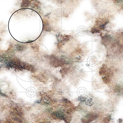 Mats by Mars: Snowy Tundra Tabletop Wargaming Play Mat