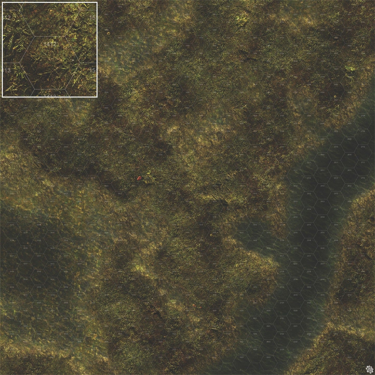 Mats by Mars: Swamplands Tabletop Wargaming Play Mat