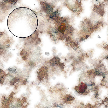 Mats by Mars: Snowy Tundra Tabletop Wargaming Play Mat