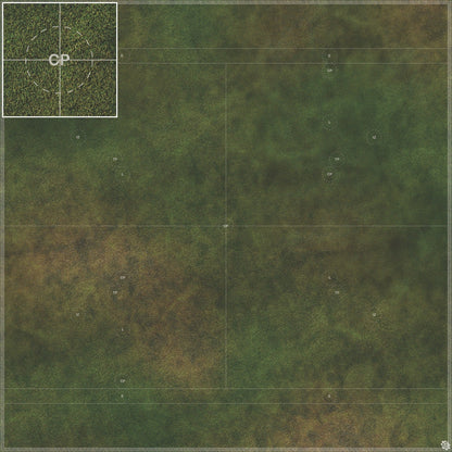 Mats by Mars: Green Meadow Tabletop Wargaming Play Mat