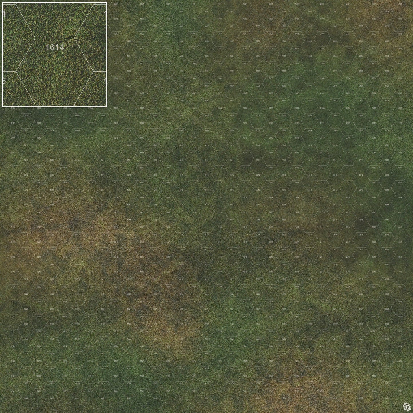 Mats by Mars: Green Meadow Tabletop Wargaming Play Mat