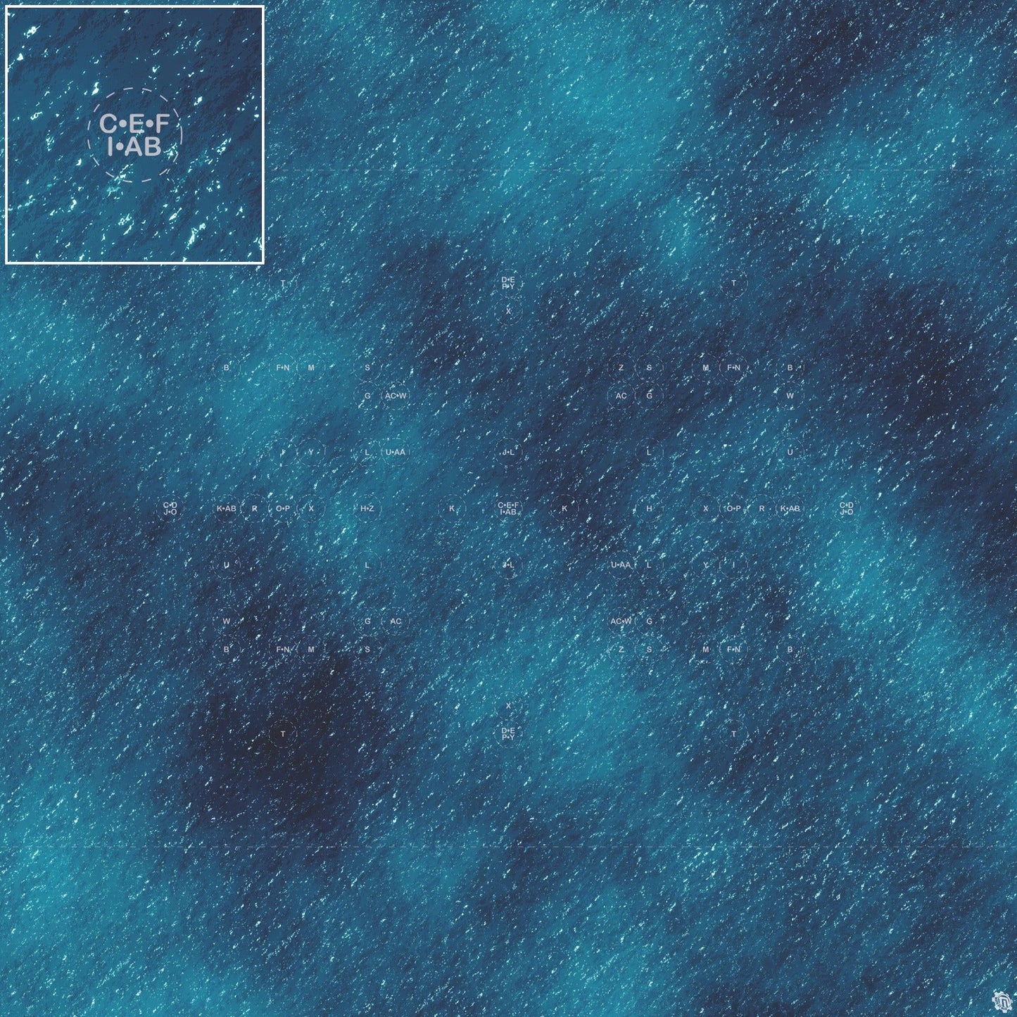 Mats by Mars: Dark Caribbean Tabletop Wargaming Play Mat