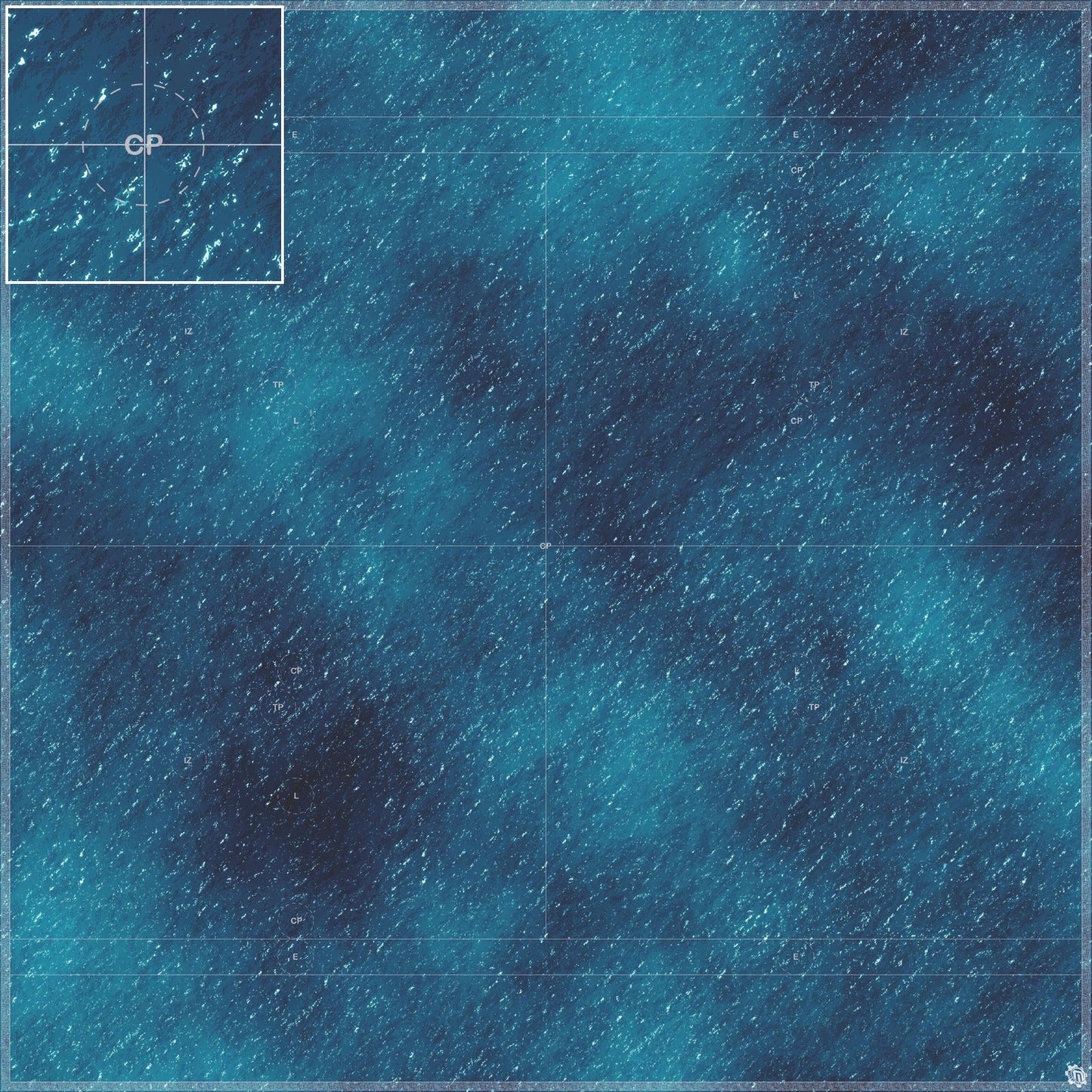 Mats by Mars: Dark Caribbean Tabletop Wargaming Play Mat
