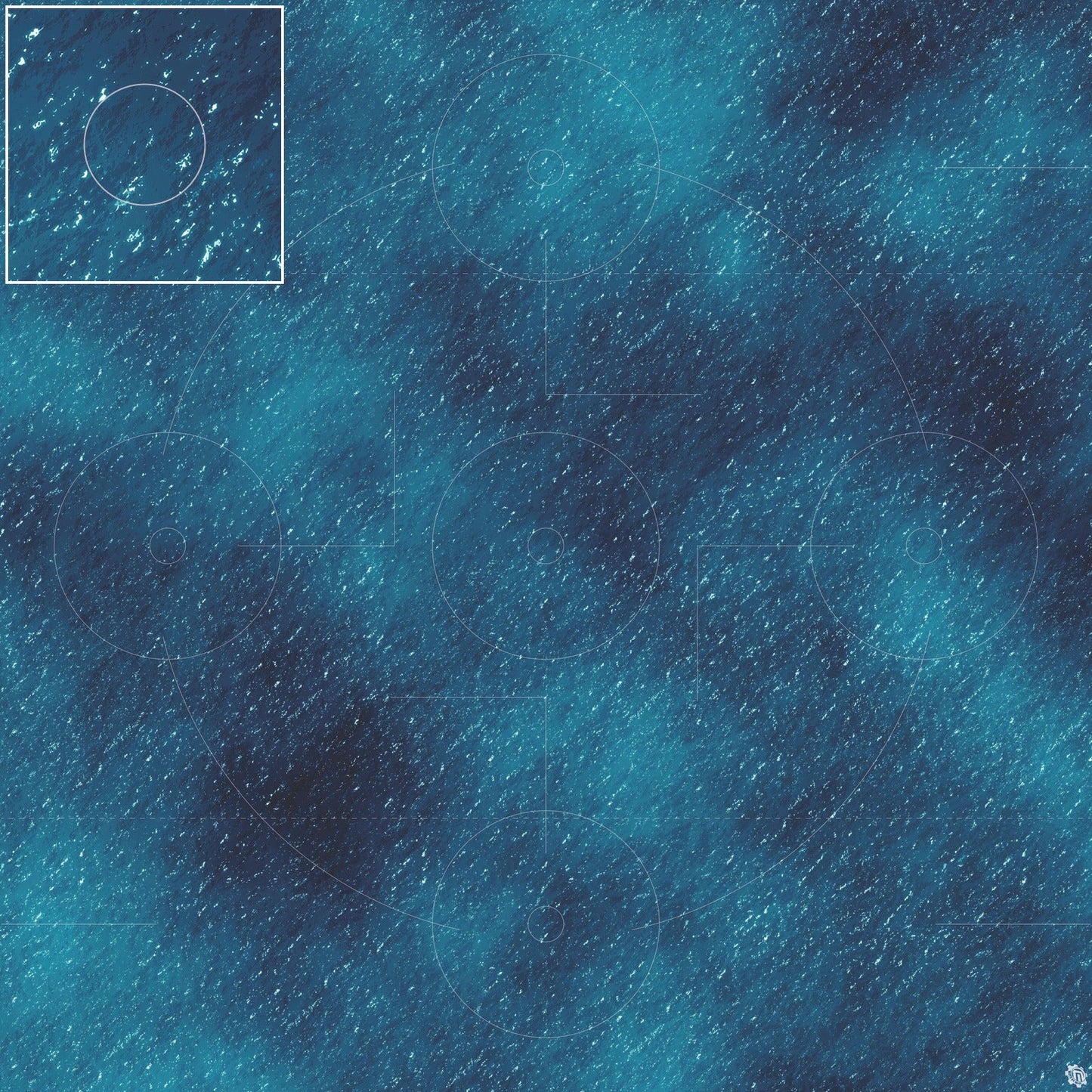 Mats by Mars: Dark Caribbean Tabletop Wargaming Play Mat