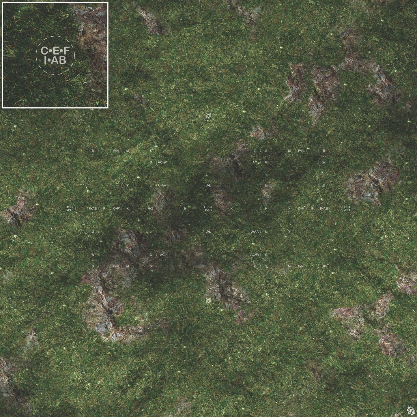 Mats by Mars: Green Hills Tabletop Wargaming Play Mat
