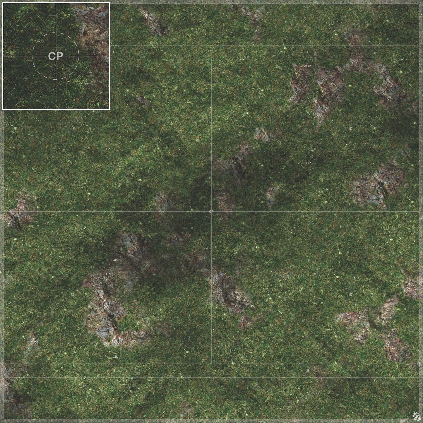 Mats by Mars: Green Hills Tabletop Wargaming Play Mat