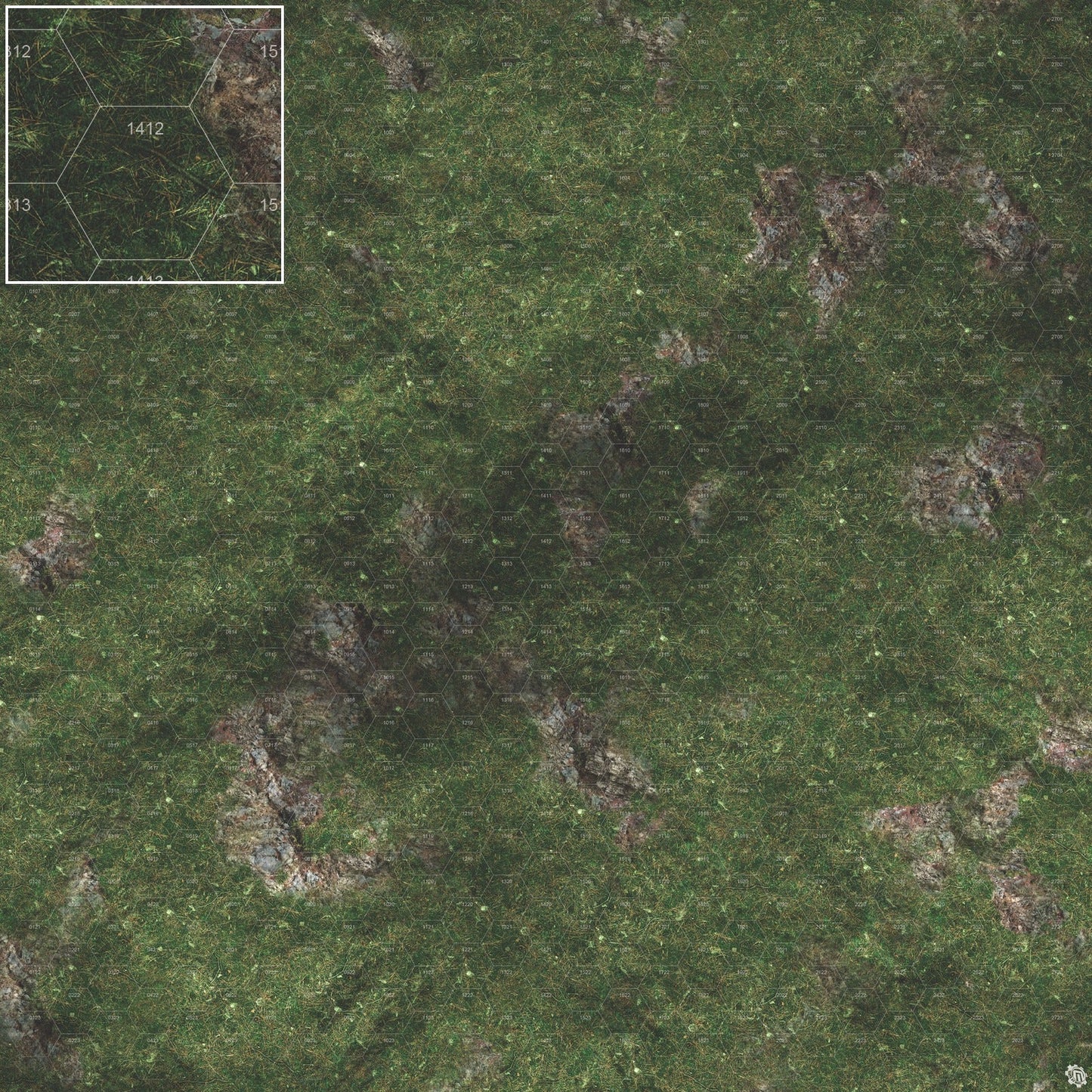 Mats by Mars: Green Hills Tabletop Wargaming Play Mat