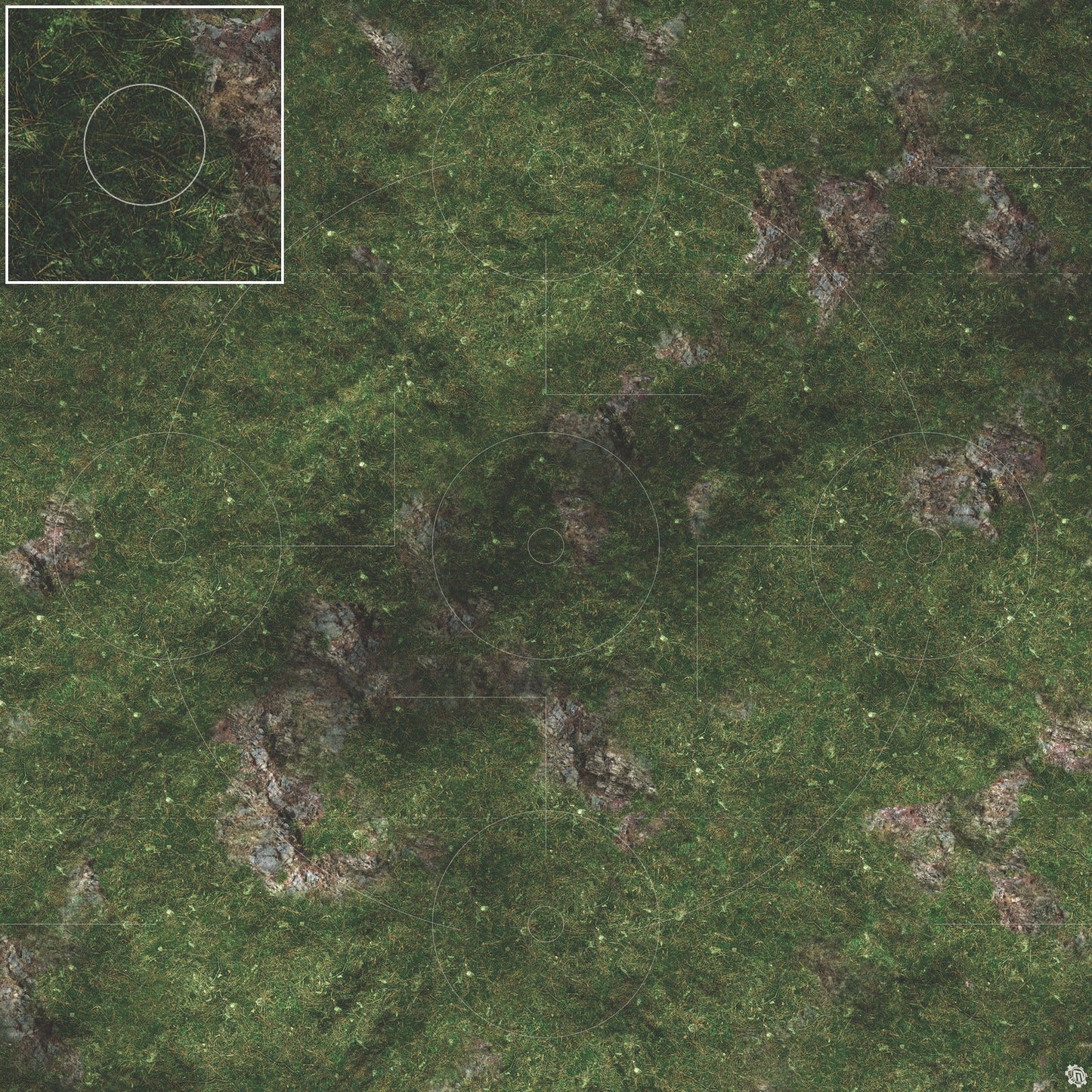 Mats by Mars: Green Hills Tabletop Wargaming Play Mat