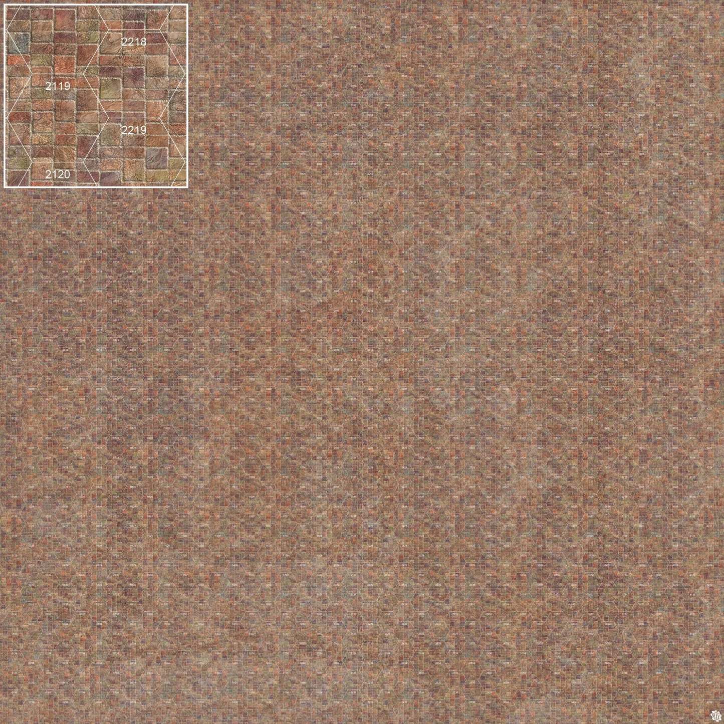 Mats by Mars: Sett in Stone (Red) Tabletop Wargaming Play Mat