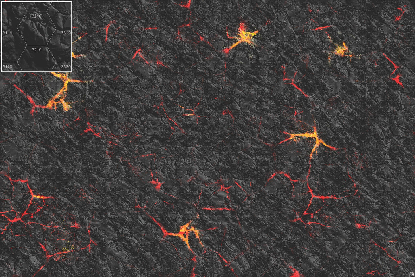 Mats by Mars: Molten Crust Tabletop Wargaming Play Mat