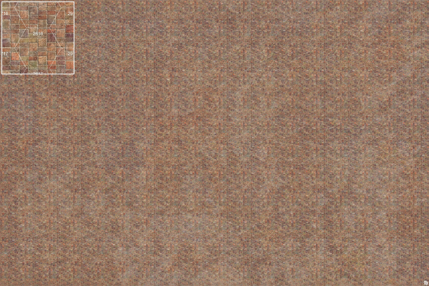Mats by Mars: Sett in Stone (Red) Tabletop Wargaming Play Mat