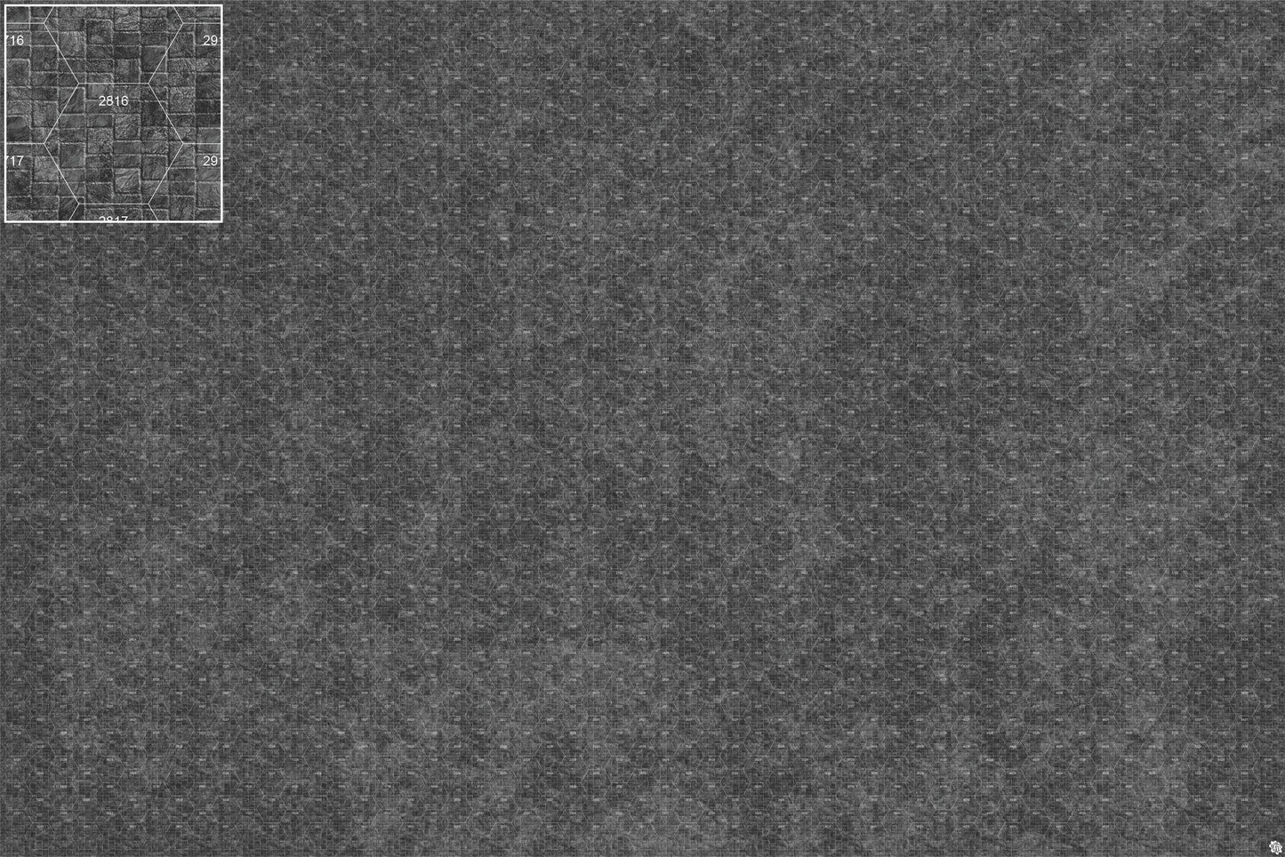 Mats by Mars: Sett in Stone (Grey) Tabletop Wargaming Play Mat