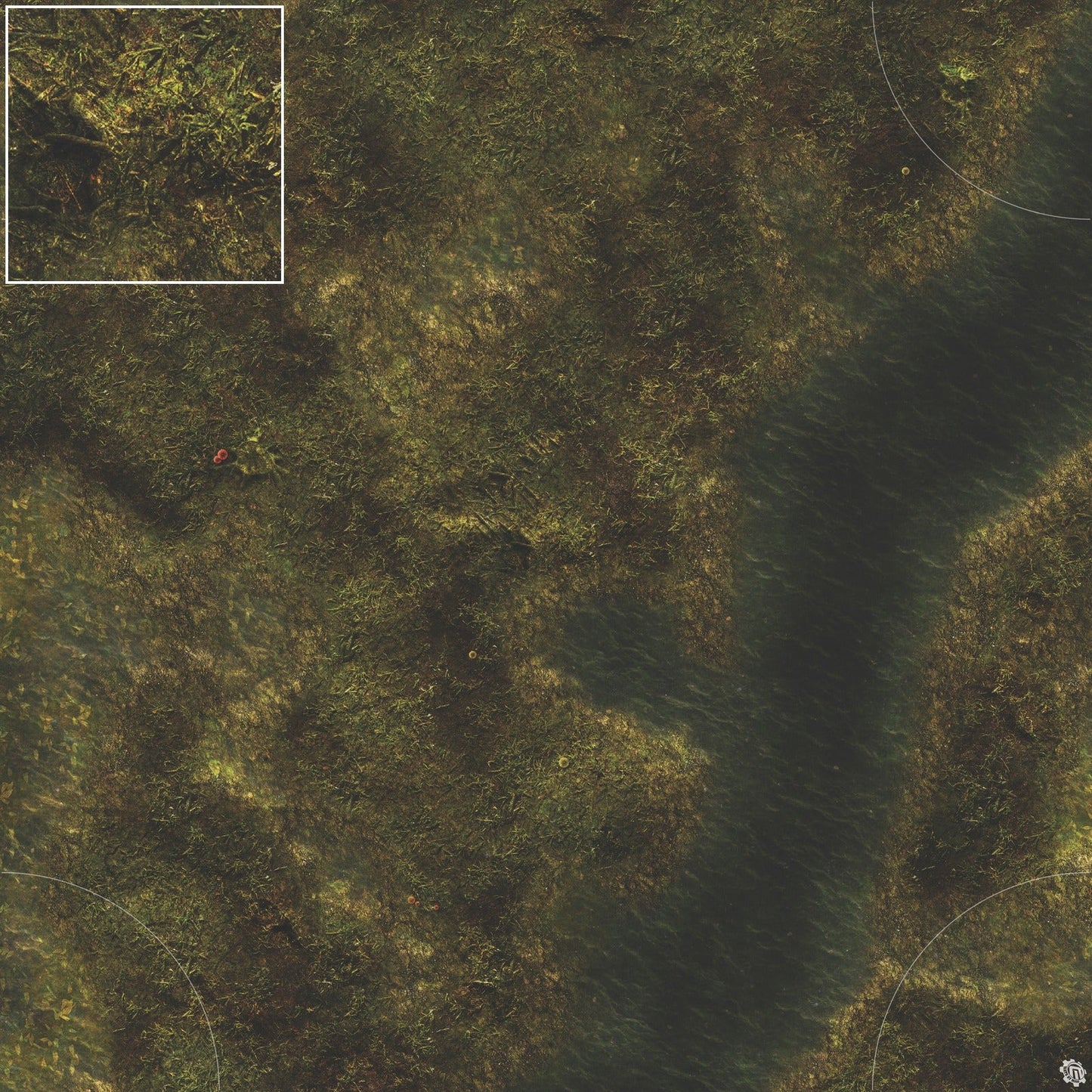 Mats by Mars: Swamplands Tabletop Wargaming Play Mat
