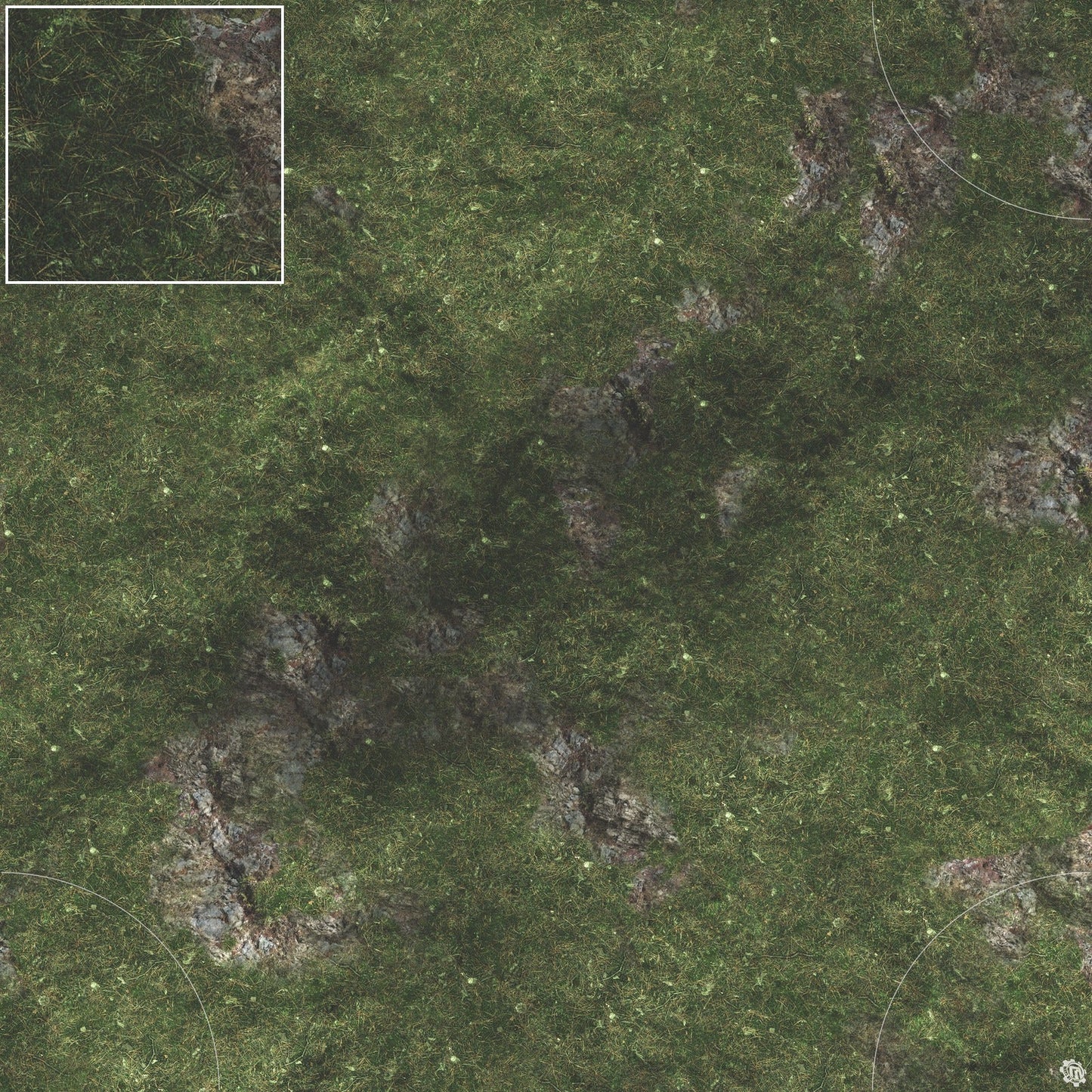Mats by Mars: Green Hills Tabletop Wargaming Play Mat