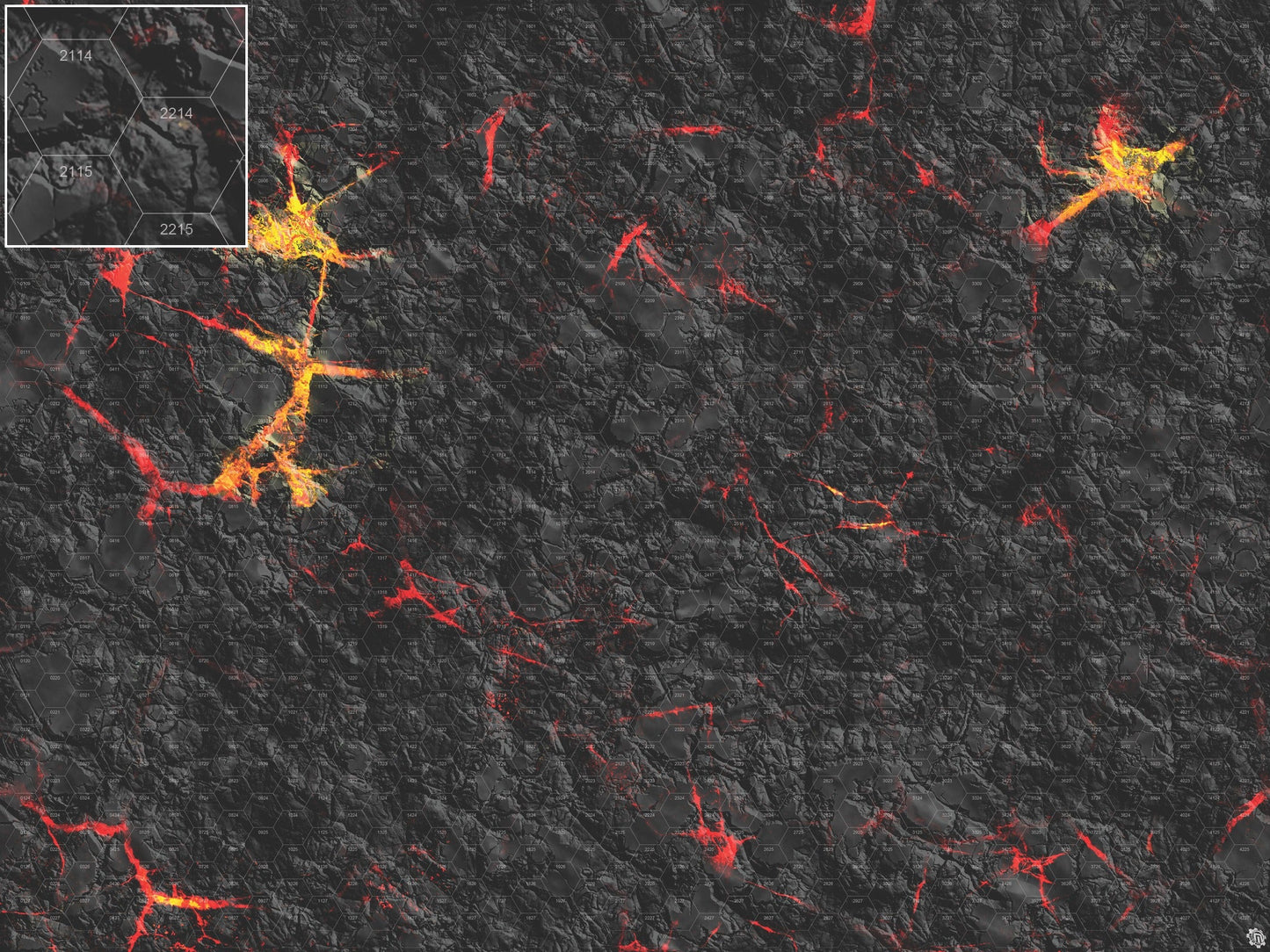 Mats by Mars: Molten Crust Tabletop Wargaming Play Mat