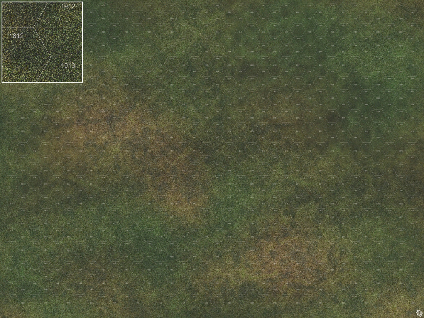 Mats by Mars: Green Meadow Tabletop Wargaming Play Mat