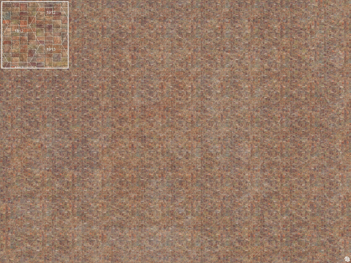 Mats by Mars: Sett in Stone (Red) Tabletop Wargaming Play Mat