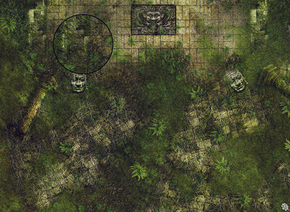 Mats by Mars: Forgotten Temple (Altar) Tabletop Wargaming Play Mat