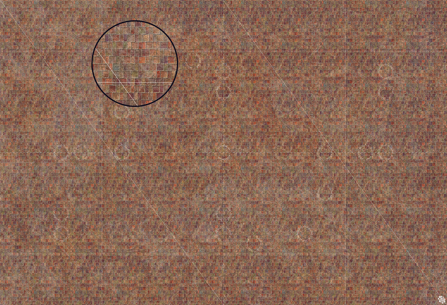 Mats by Mars: Sett in Stone (Red) Tabletop Wargaming Play Mat