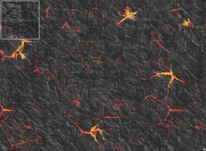 Mats by Mars: Molten Crust Tabletop Wargaming Play Mat