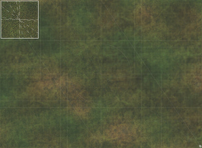 Mats by Mars: Green Meadow Tabletop Wargaming Play Mat