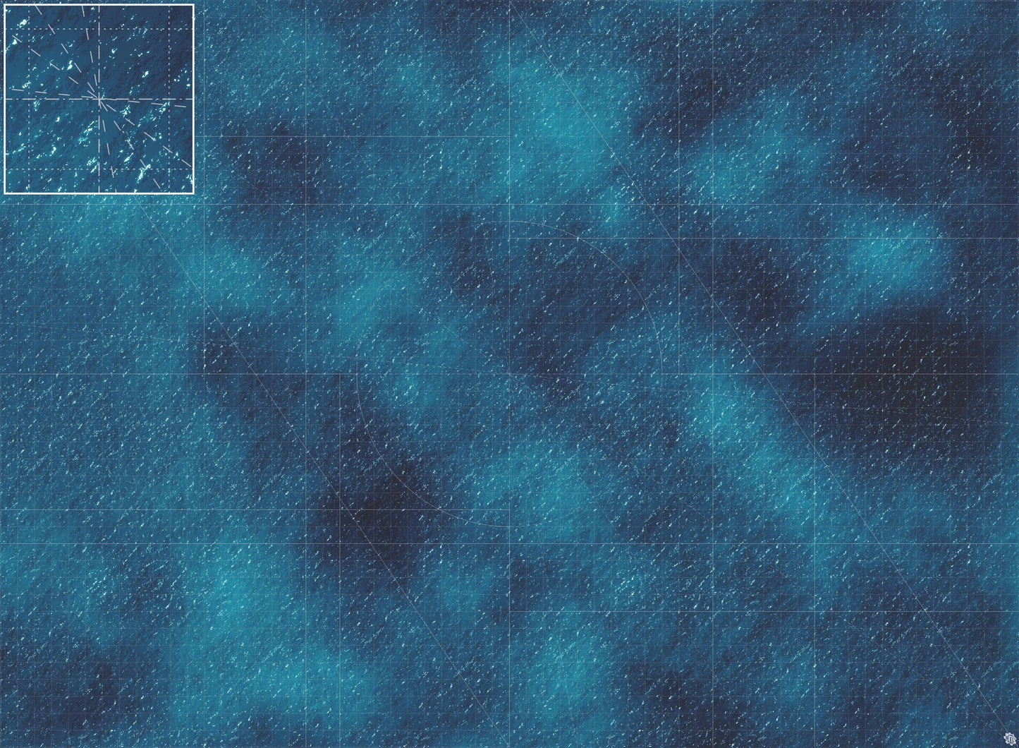 Mats by Mars: Dark Caribbean Tabletop Wargaming Play Mat