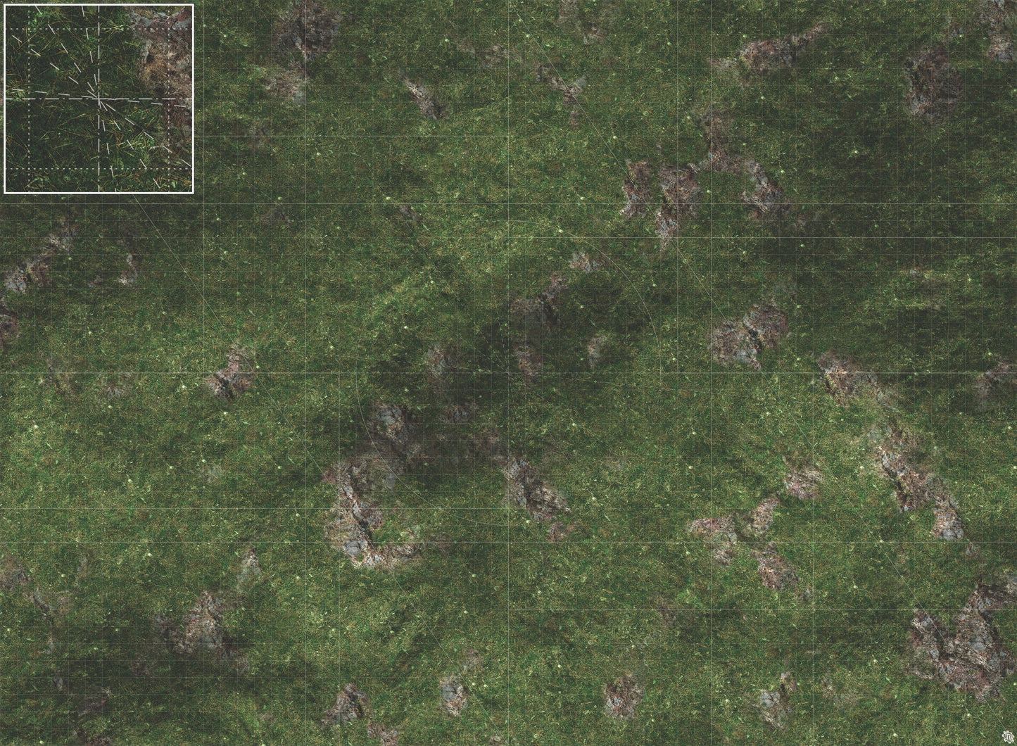 Mats by Mars: Green Hills Tabletop Wargaming Play Mat