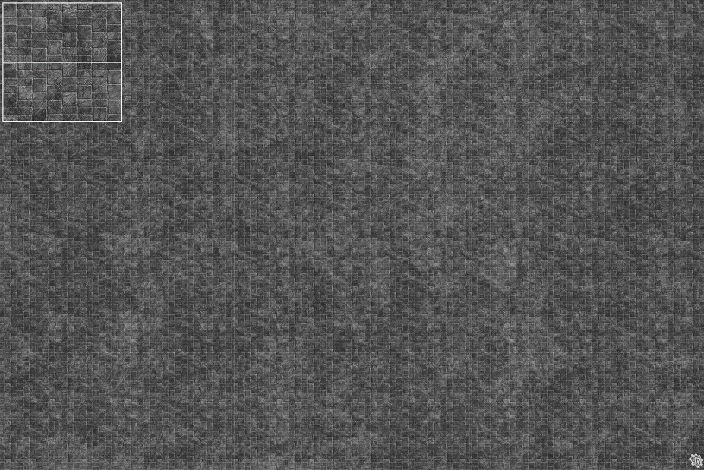 Mats by Mars: Sett in Stone (Grey) Tabletop Wargaming Play Mat