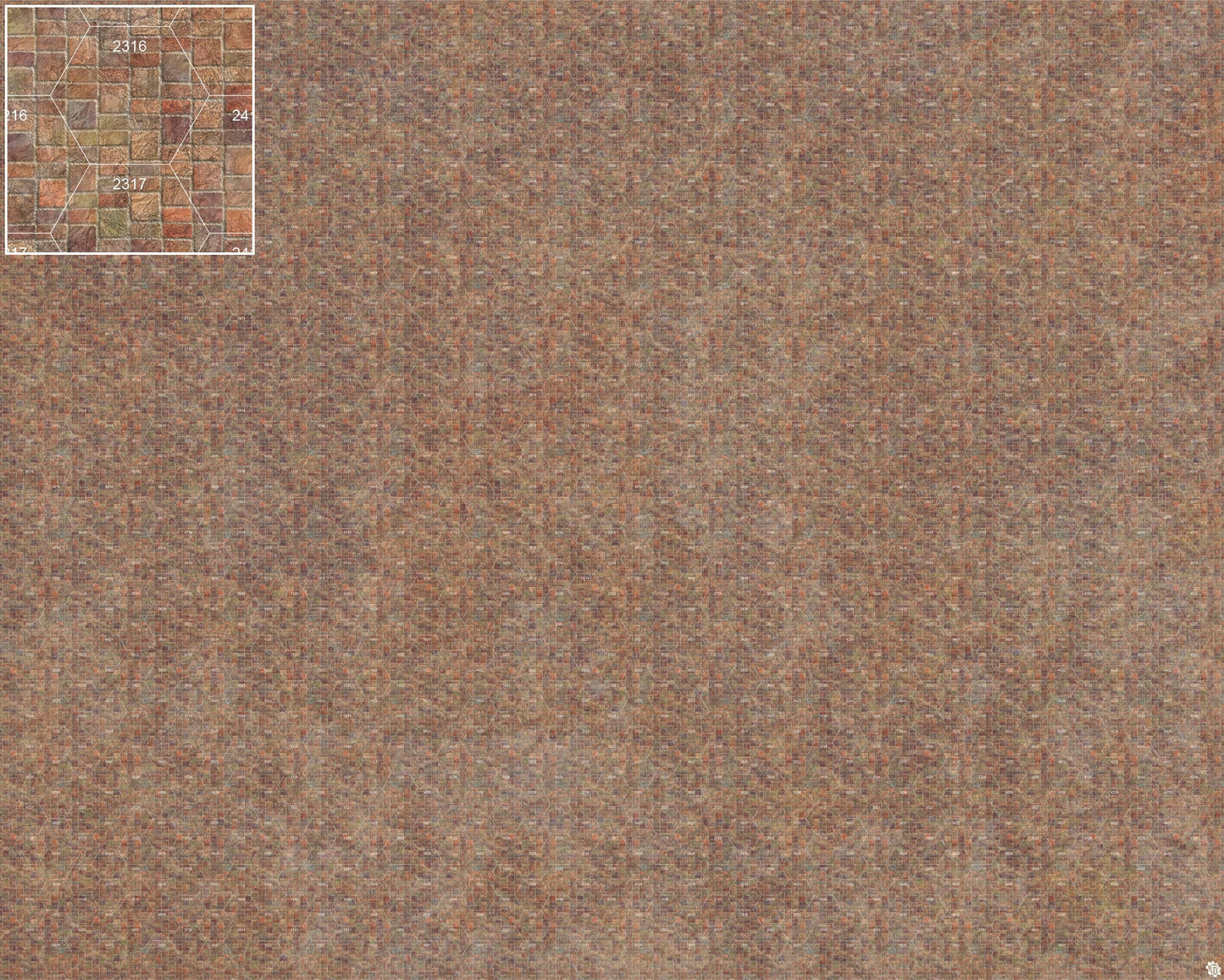 Mats by Mars: Sett in Stone (Red) Tabletop Wargaming Play Mat