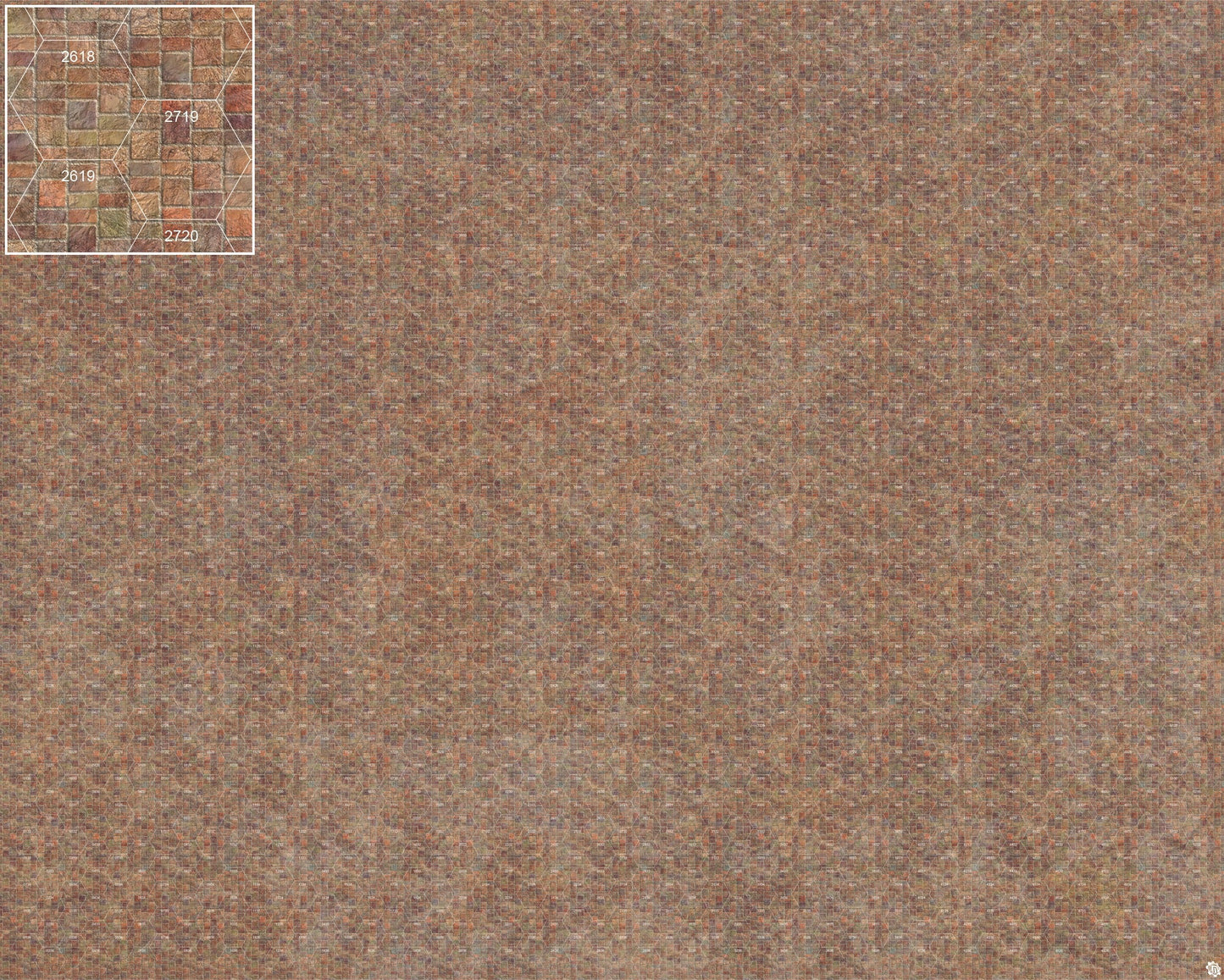 Mats by Mars: Sett in Stone (Red) Tabletop Wargaming Play Mat