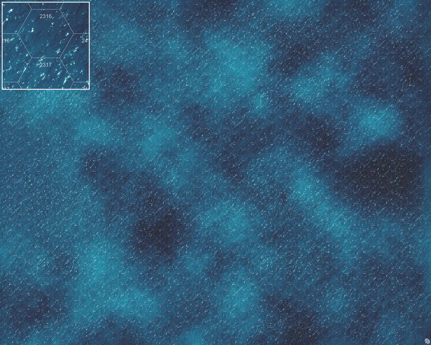 Mats by Mars: Dark Caribbean Tabletop Wargaming Play Mat