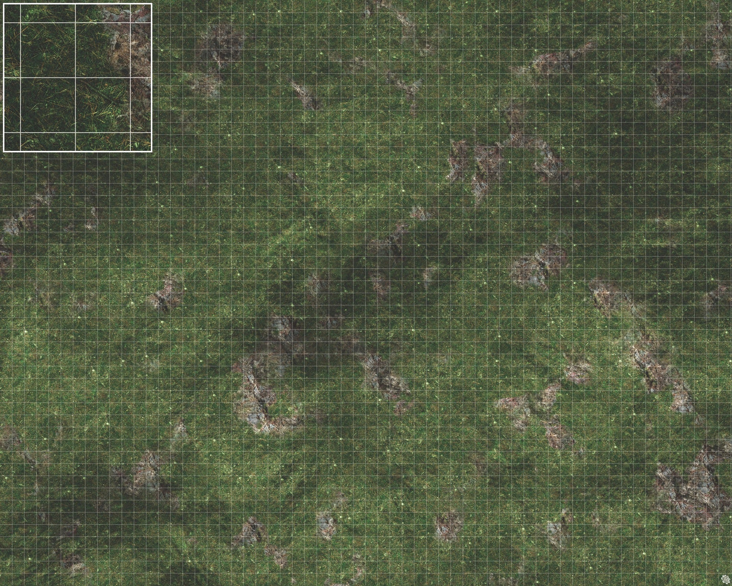 Mats by Mars: Green Hills Tabletop Wargaming Play Mat