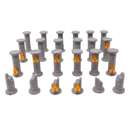 Stone Pillars and Torches Kit