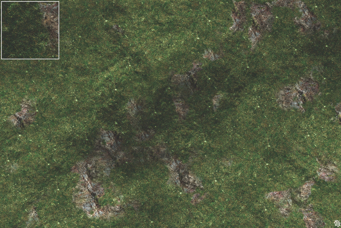 Mats by Mars: Green Hills Tabletop Wargaming Play Mat