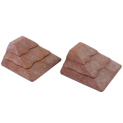 Two modular, multi-level Dirt Ramp pieces displayed on a white background, useful for creating hills and elevation in DND.