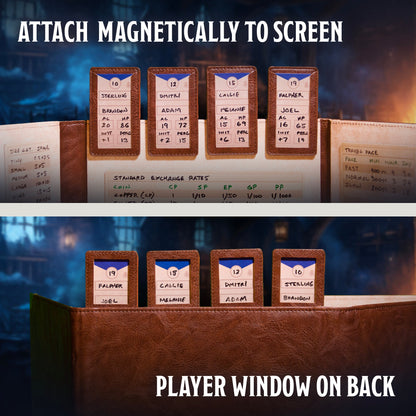 Initiative Trackers - Magnetic Turn Order Cards for D&D 5e and TTRPG Combat Management