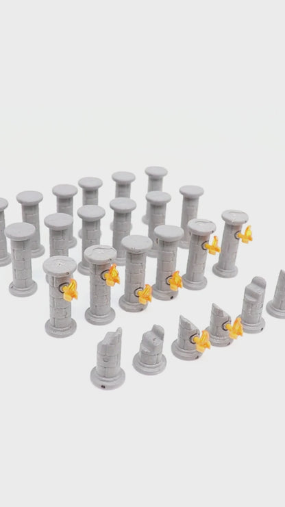 Stone Pillars and Torches Kit